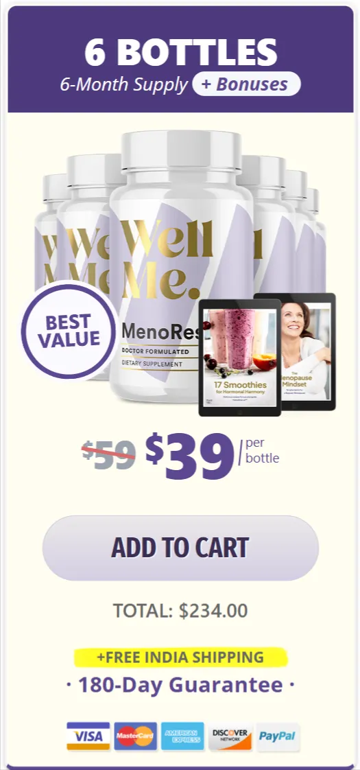 MenoRescue price 6 bottle