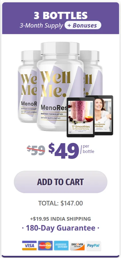 MenoRescue price 3 bottle