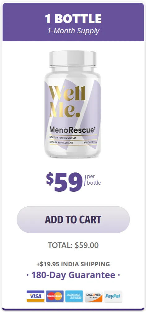 MenoRescue price 1 bottle